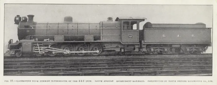 Framed Print : Locomotive with Schmidt superheater