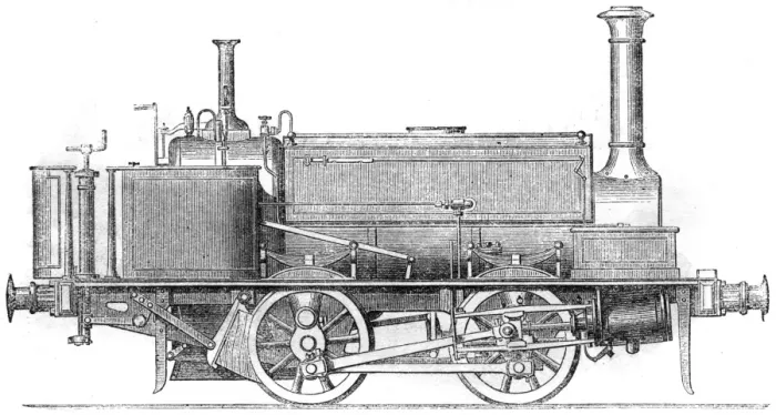Framed Print : Locomotive tank engine, 1862 Framed Print : Locomotive tank engine, 1862