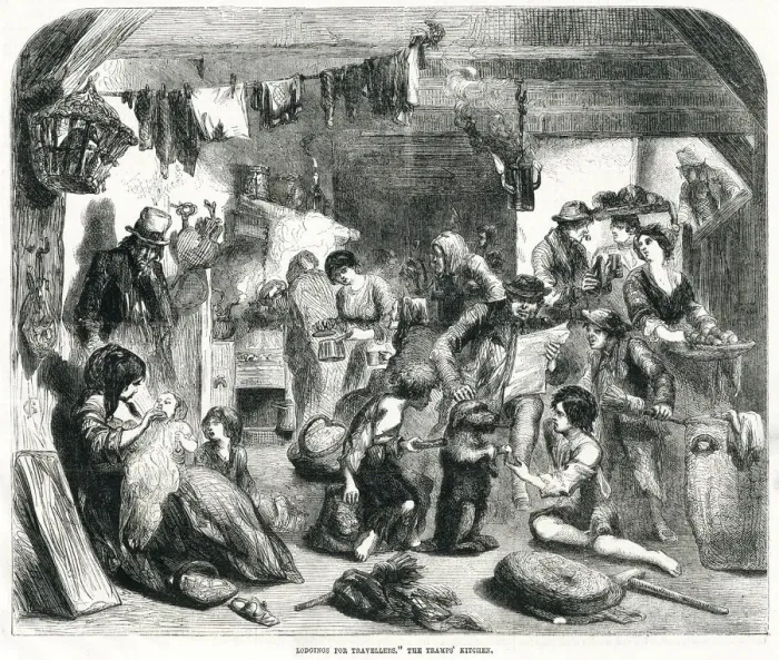 Framed Print : Lodgings for travellers 1856 Framed Print : Lodgings for travellers 1856
