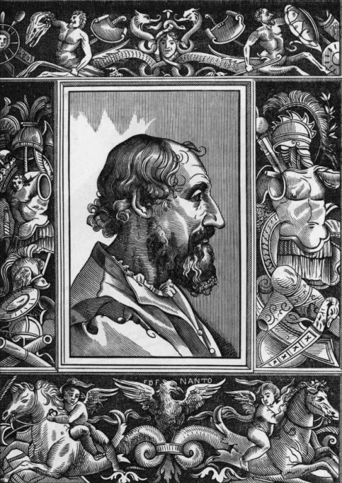 Framed Print : Lodovico Ariosto / Titian Framed Print : Lodovico Ariosto / Titian