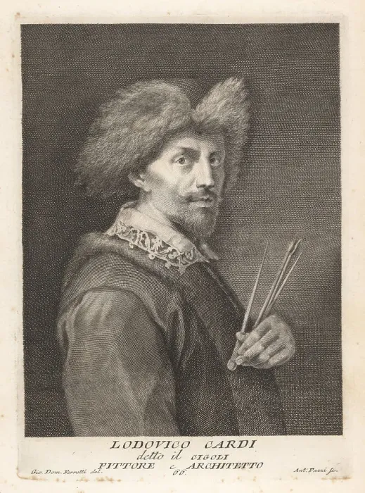 Framed Print : Lodovico Cardi, Italian painter, scholar and architect, 1559-161 Framed Print : Lodovico Cardi, Italian painter, scholar and architect, 1559-161