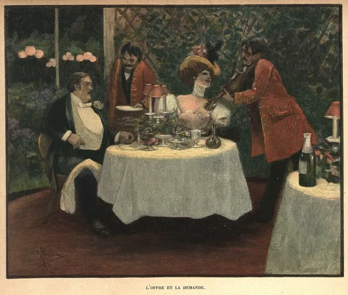Framed Print : L'Offre Et La Demande Framed Print : L'Offre Et La Demande