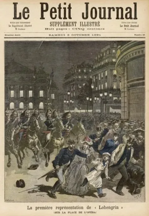 Framed Print : Lohengrin Riots, Paris Framed Print : Lohengrin Riots, Paris