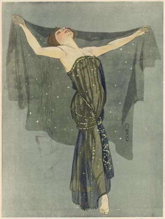 Framed Print : Loie Fuller / Rire 1904 Framed Print : Loie Fuller / Rire 1904