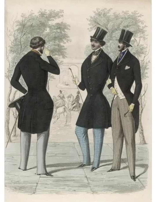 Framed Print : Lonchamps Fashions 1845 Framed Print : Lonchamps Fashions 1845