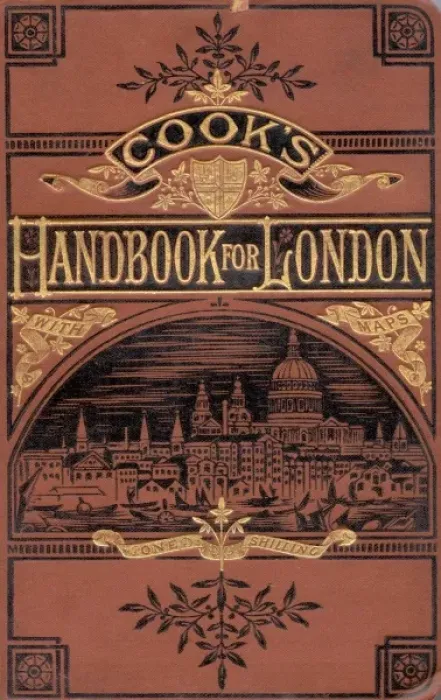 Framed Print : London. Thomas Cook Guidebook Cover - London. Date: 1893 Framed Print : London. Thomas Cook Guidebook Cover - London. Date: 1893