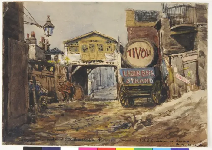 Framed Print : London. Below the Adelphi Arches Framed Print : London. Below the Adelphi Arches