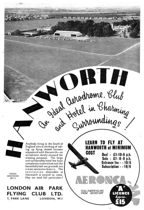 Framed Print : London Air Park Flying Club. Hanworth Framed Print : London Air Park Flying Club. Hanworth