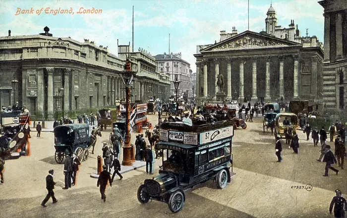 Framed Print : London - The Bank of England Date: circa 1904 Framed Print : London - The Bank of England Date: circa 1904