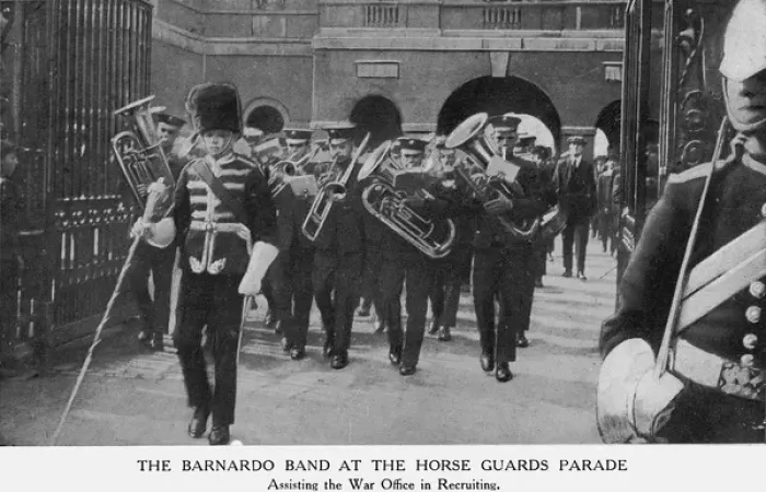 Framed Print : London Barnardos Boys Band Recruiting Framed Print : London Barnardos Boys Band Recruiting