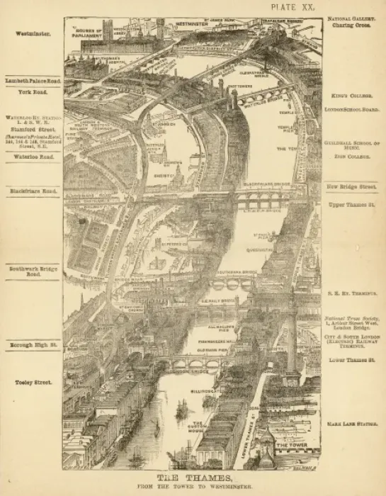 Framed Print : London Birdseye 20 Framed Print : London Birdseye 20