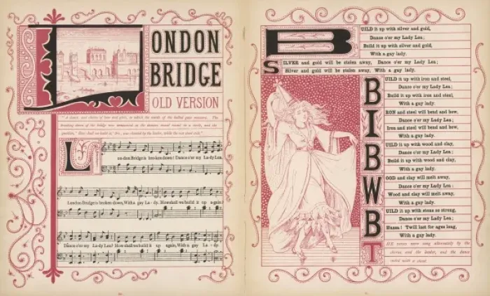 Framed Print : London Bridge is broken down, words and music Framed Print : London Bridge is broken down, words and music