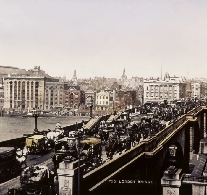 Framed Print : London Bridge / Late 19C Framed Print : London Bridge / Late 19C