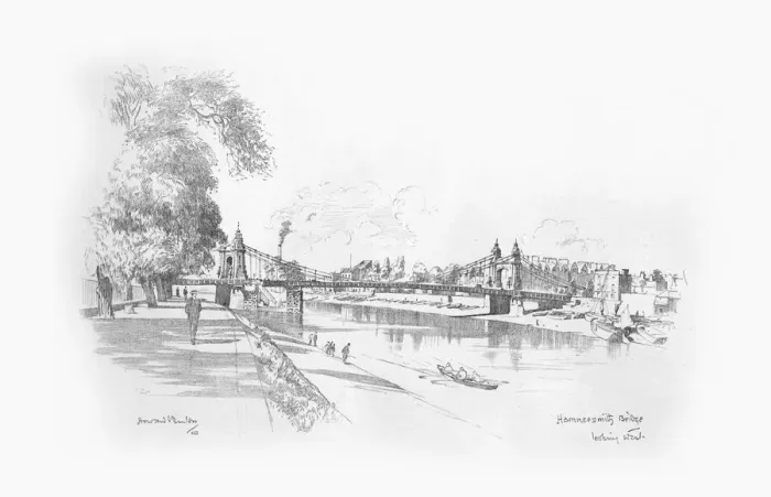 Framed Print : London Bridges 1902  /  3