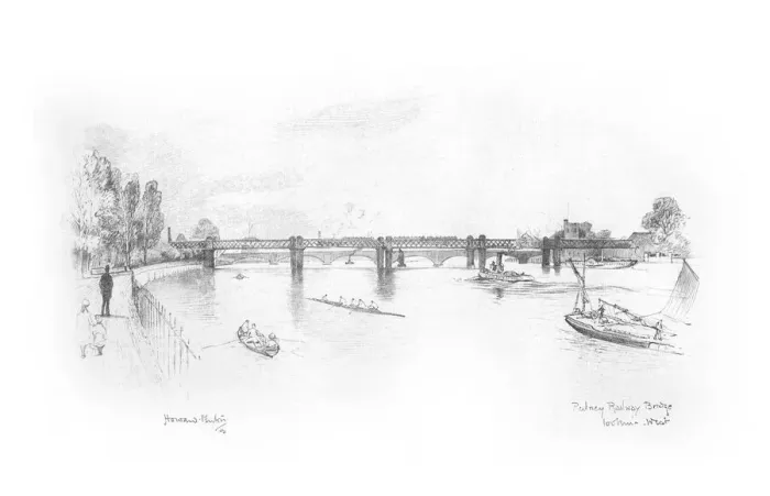 Framed Print : London Bridges 1902 / 3 Framed Print : London Bridges 1902 / 3