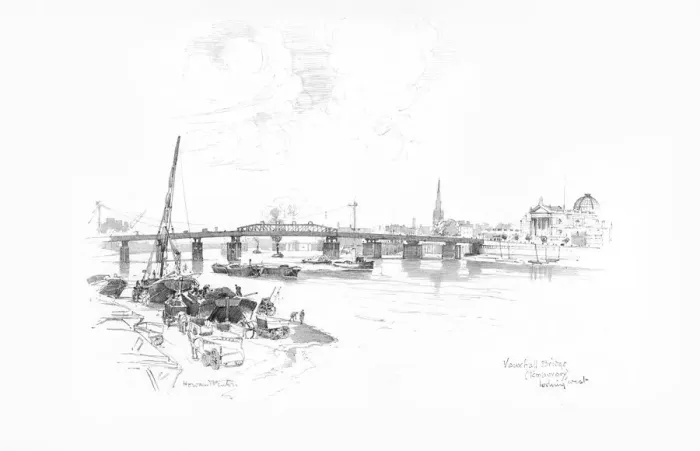 Framed Print : London Bridges 1902 / 3 Framed Print : London Bridges 1902 / 3