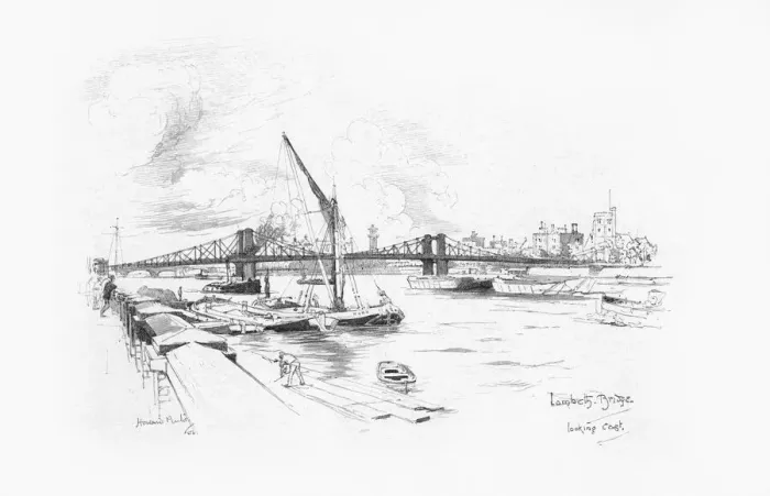 Framed Print : London Bridges 1902 / 3 Framed Print : London Bridges 1902 / 3