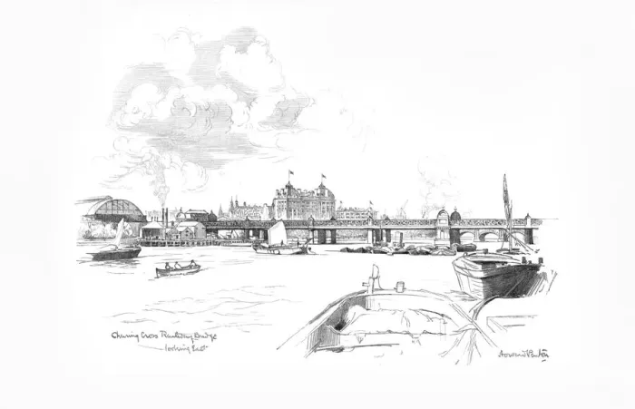 Framed Print : London Bridges 1902 / 3 Framed Print : London Bridges 1902 / 3