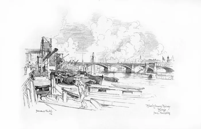 Framed Print : London Bridges 1902 / 3 Framed Print : London Bridges 1902 / 3