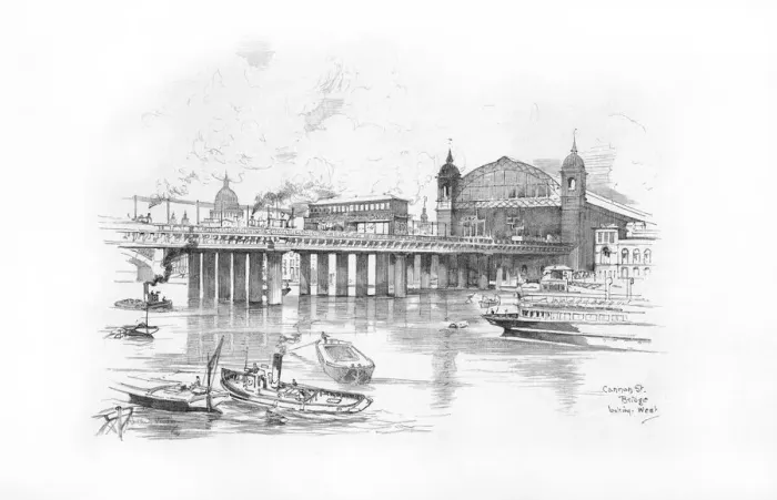 Framed Print : London Bridges 1902 / 3 Framed Print : London Bridges 1902 / 3