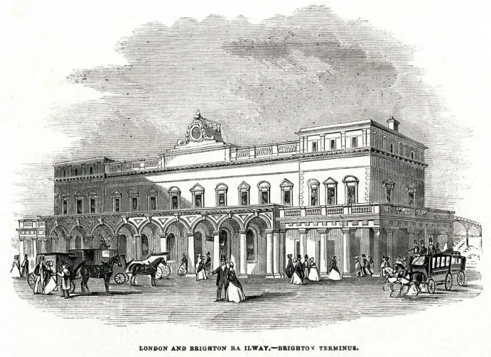 Framed Print : London and Brighton Railway terminus Framed Print : London and Brighton Railway terminus
