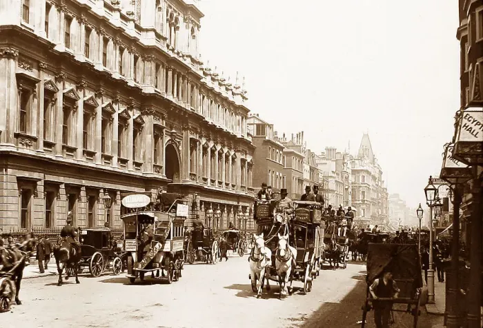 Framed Print : London Burlington House Victorian period Framed Print : London Burlington House Victorian period