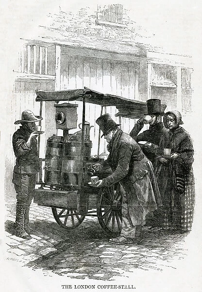 London coffee-stall 1850s
