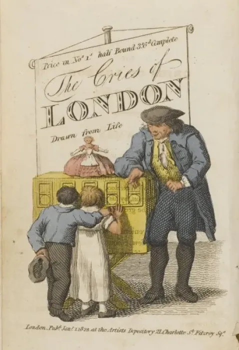 Framed Print : London Cries Entertainer Framed Print : London Cries Entertainer