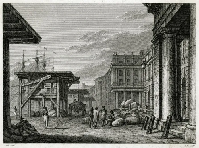 Framed Print : LONDON / CUSTOM HOUSE / 1800 Framed Print : LONDON / CUSTOM HOUSE / 1800