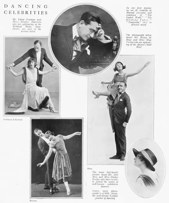 Framed Print : A few top London dancing celebrities, 1922 Framed Print : A few top London dancing celebrities, 1922