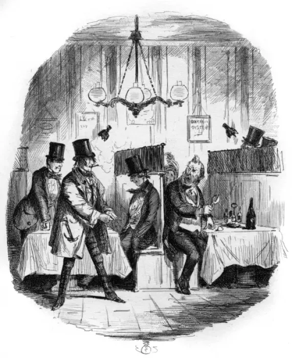 Framed Print : London Dining Room C1840 Framed Print : London Dining Room C1840