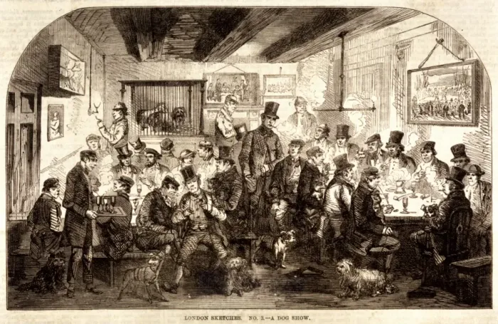 Framed Print : London Dog Show 1861 Framed Print : London Dog Show 1861