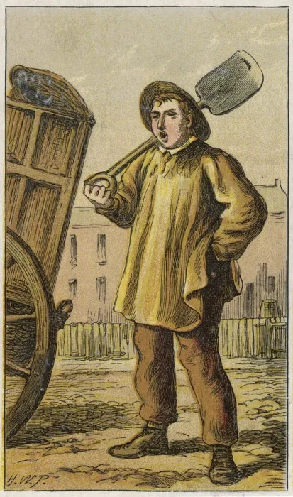 Framed Print : LONDON DUSTMAN Framed Print : LONDON DUSTMAN