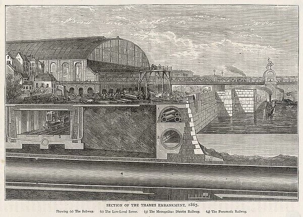 London  /  Embankment  /  1867