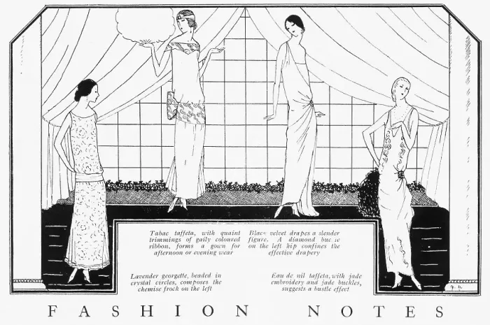 Framed Print : London Fashion notes from October 1922 Framed Print : London Fashion notes from October 1922