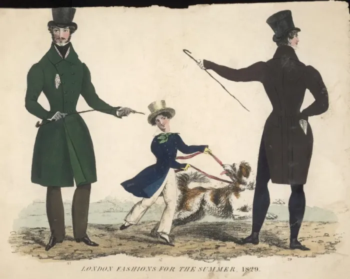 Framed Print : London Fashions Men 1829 Framed Print : London Fashions Men 1829