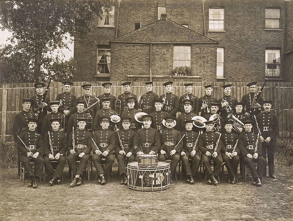 London Fire Brigade band, group photo