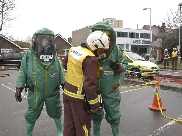 London Fire Brigade decontamination exercise