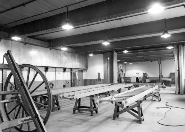 Framed Print : London Fire Brigade Headquarters workshop Framed Print : London Fire Brigade Headquarters workshop