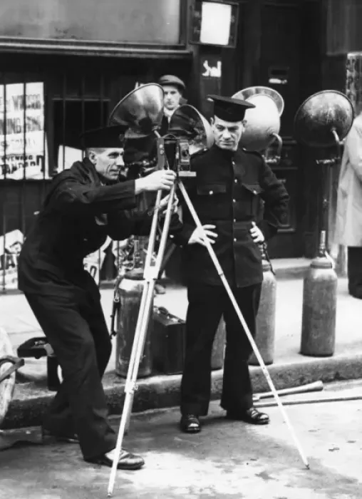 Framed Print : London Fire Brigade photographer, Barbican, London Framed Print : London Fire Brigade photographer, Barbican, London