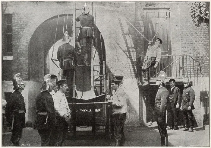 Framed Print : London Fire Brigade - Southwark Headquarters 1896 Framed Print : London Fire Brigade - Southwark Headquarters 1896