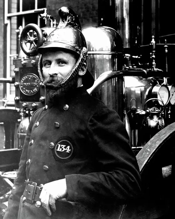 Framed Print : London Fireman Victorian period Framed Print : London Fireman Victorian period