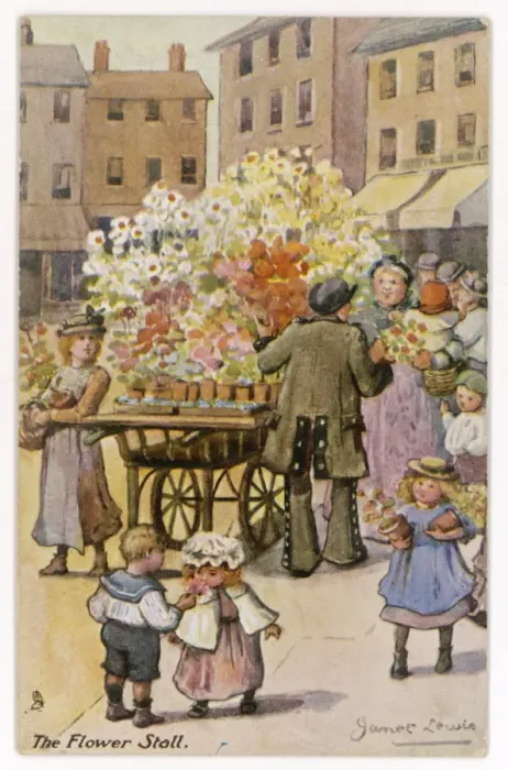 Framed Print : London Flower Stall Framed Print : London Flower Stall