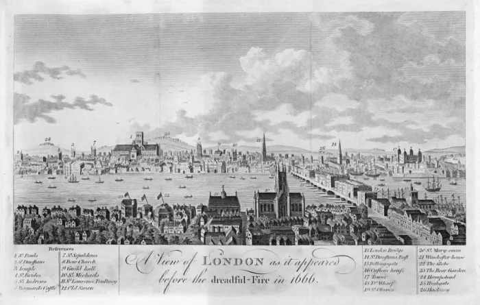Framed Print : London / General View / 1664 Framed Print : London / General View / 1664