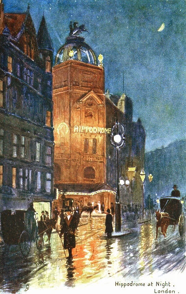The London Hippodrome at night