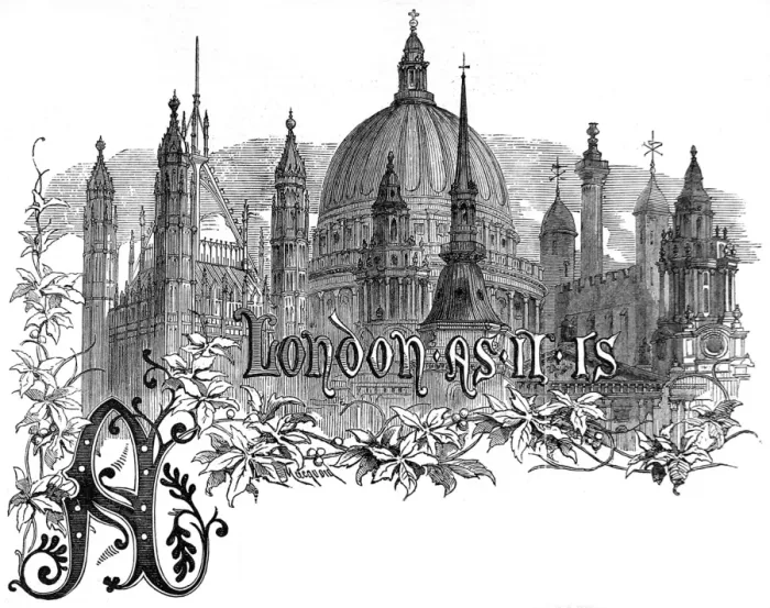 Framed Print : London. As it is, 1861 Framed Print : London. As it is, 1861