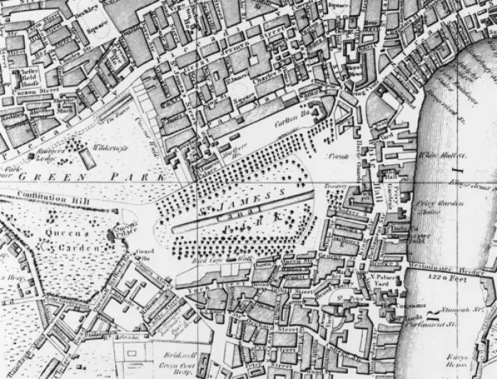 Framed Print : London Map, 1804 Framed Print : London Map, 1804