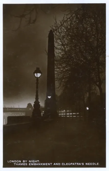 Framed Print : London at Night - Cleopatras Needle and Victoria Embankment Framed Print : London at Night - Cleopatras Needle and Victoria Embankment