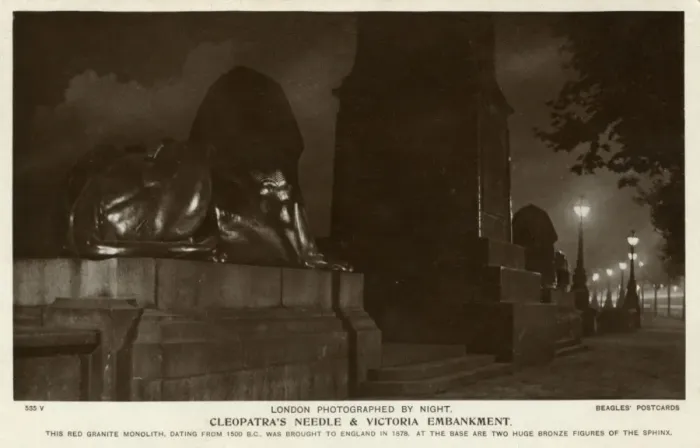 Framed Print : London at Night - Cleopatras Needle and Victoria Embankment Framed Print : London at Night - Cleopatras Needle and Victoria Embankment