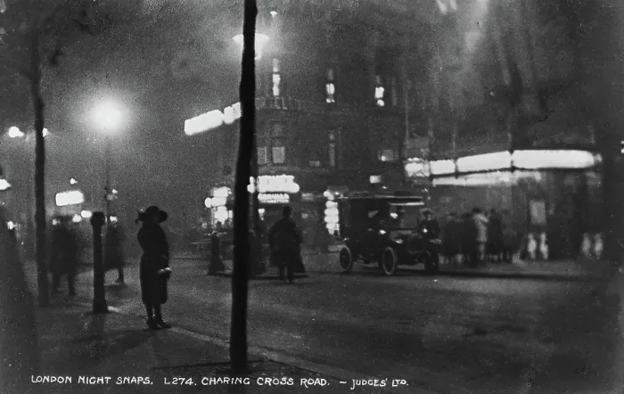 Framed Print : London Night Snaps Charing Cross Road Framed Print : London Night Snaps Charing Cross Road